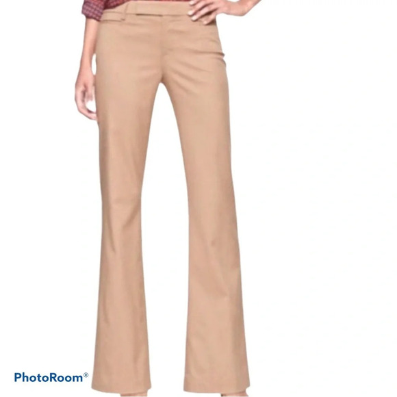 BANANA REPUBLIC  Martin Fit Beige Cotton Trousers Sz 6 - Picture 16 of 17